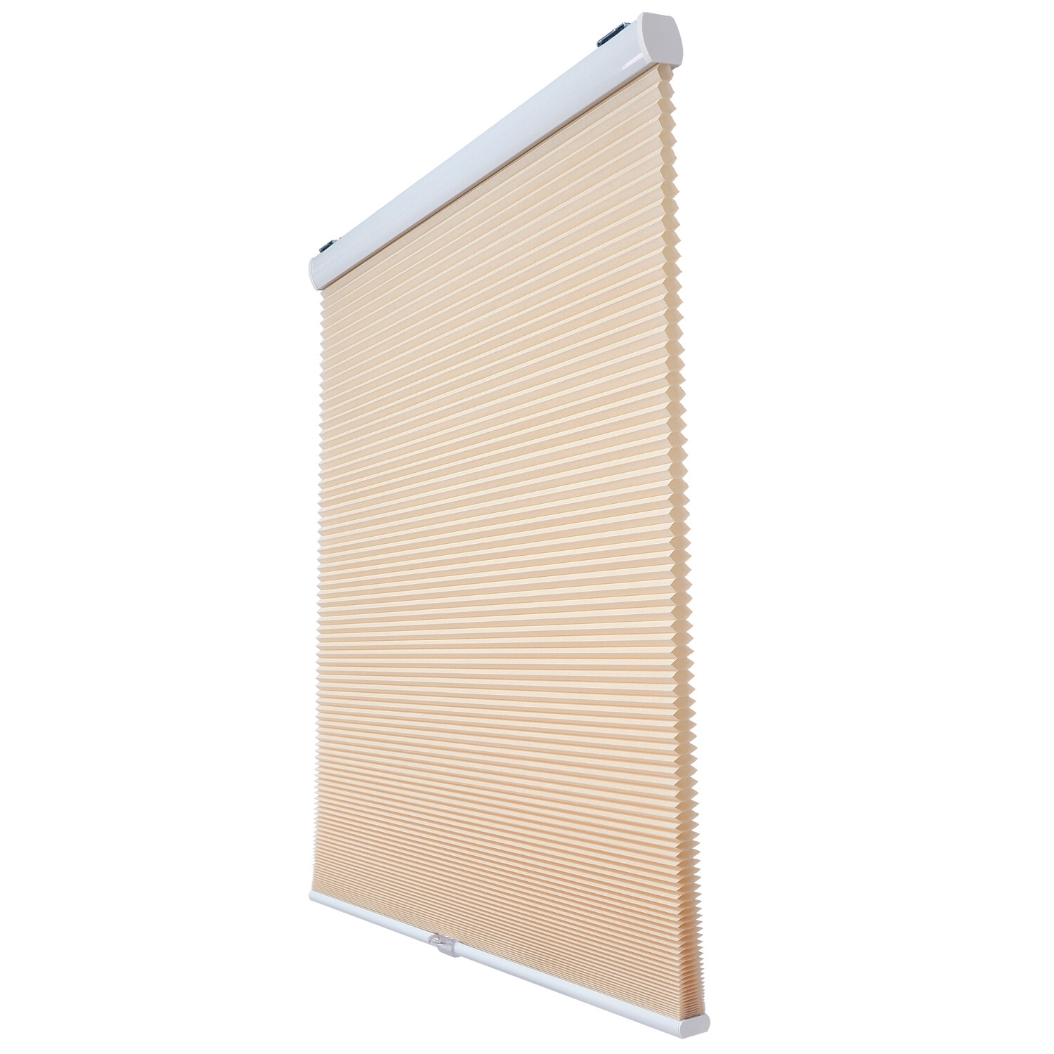 56″ W X 64″ H Beige Privacy & Light Filtering Cordless Cellular Shades Window Bl