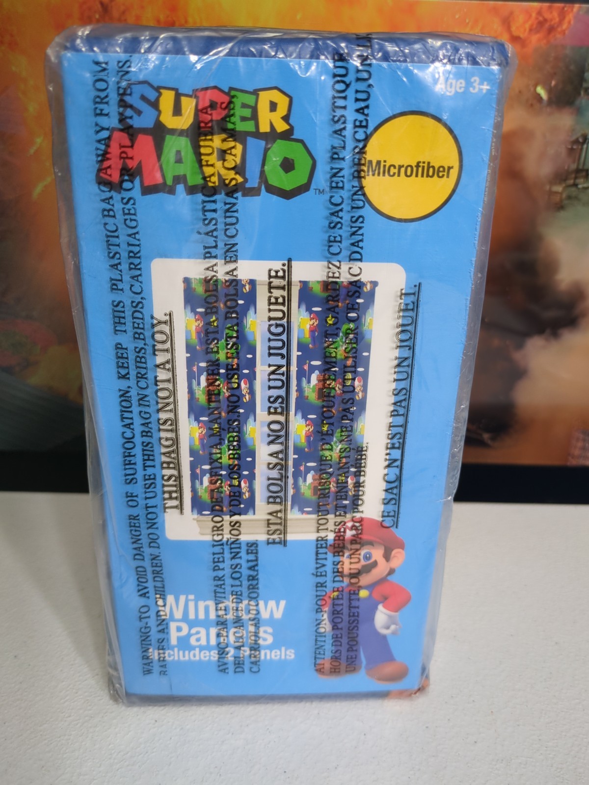 Franco Super Mario Kids Window Panel Drape Set 82” x 63” Nintendo