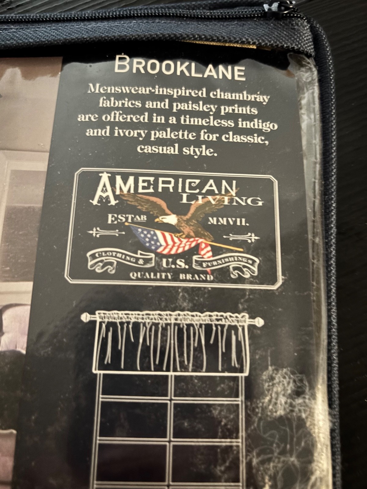 NIP~American Living~Tailored Window Valance 80″x16″ Brooklane~Honey