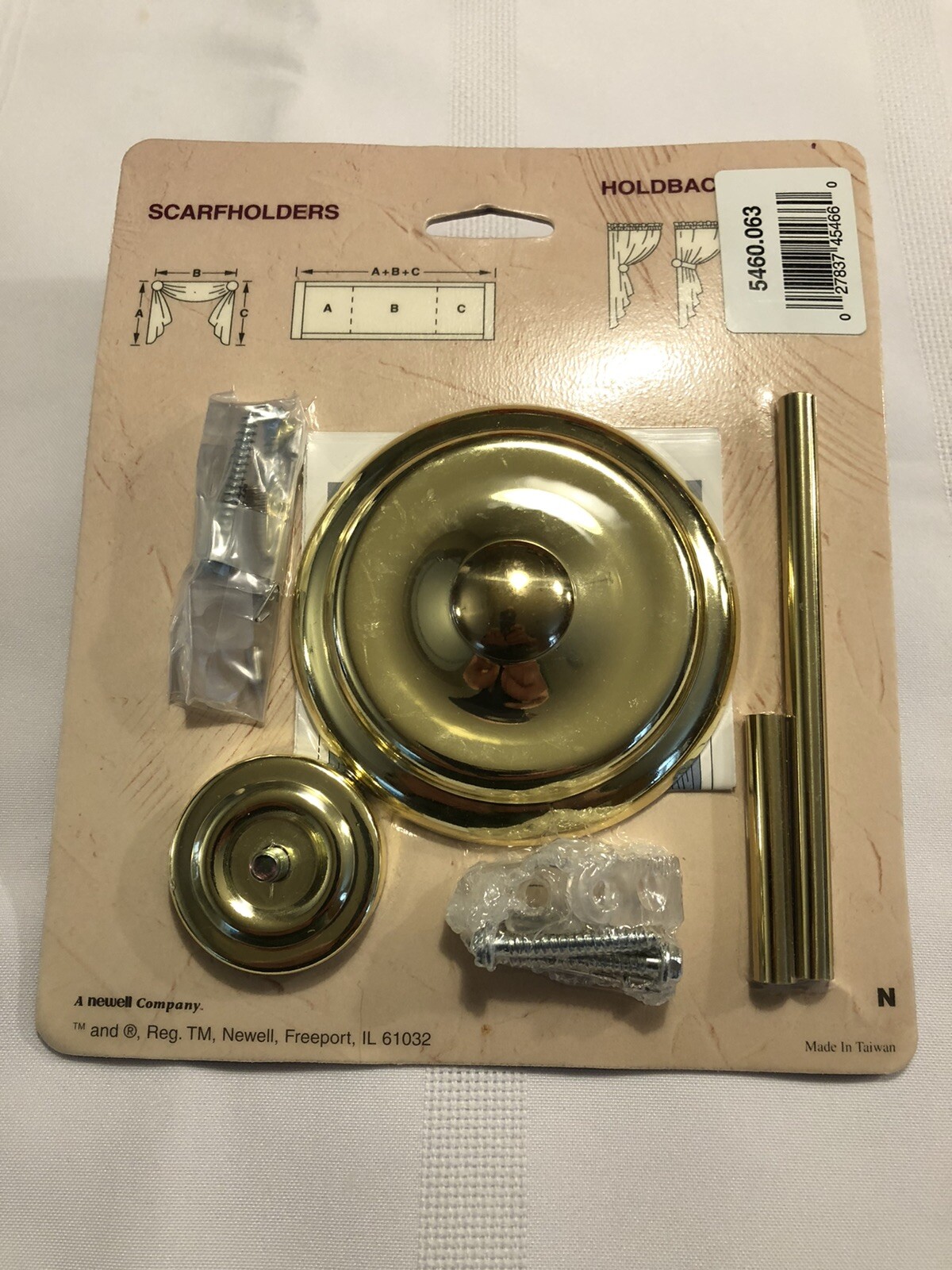 Kirsch One Pair ScarfHolder Holdbacks Factory Sealed Model 5460-063
