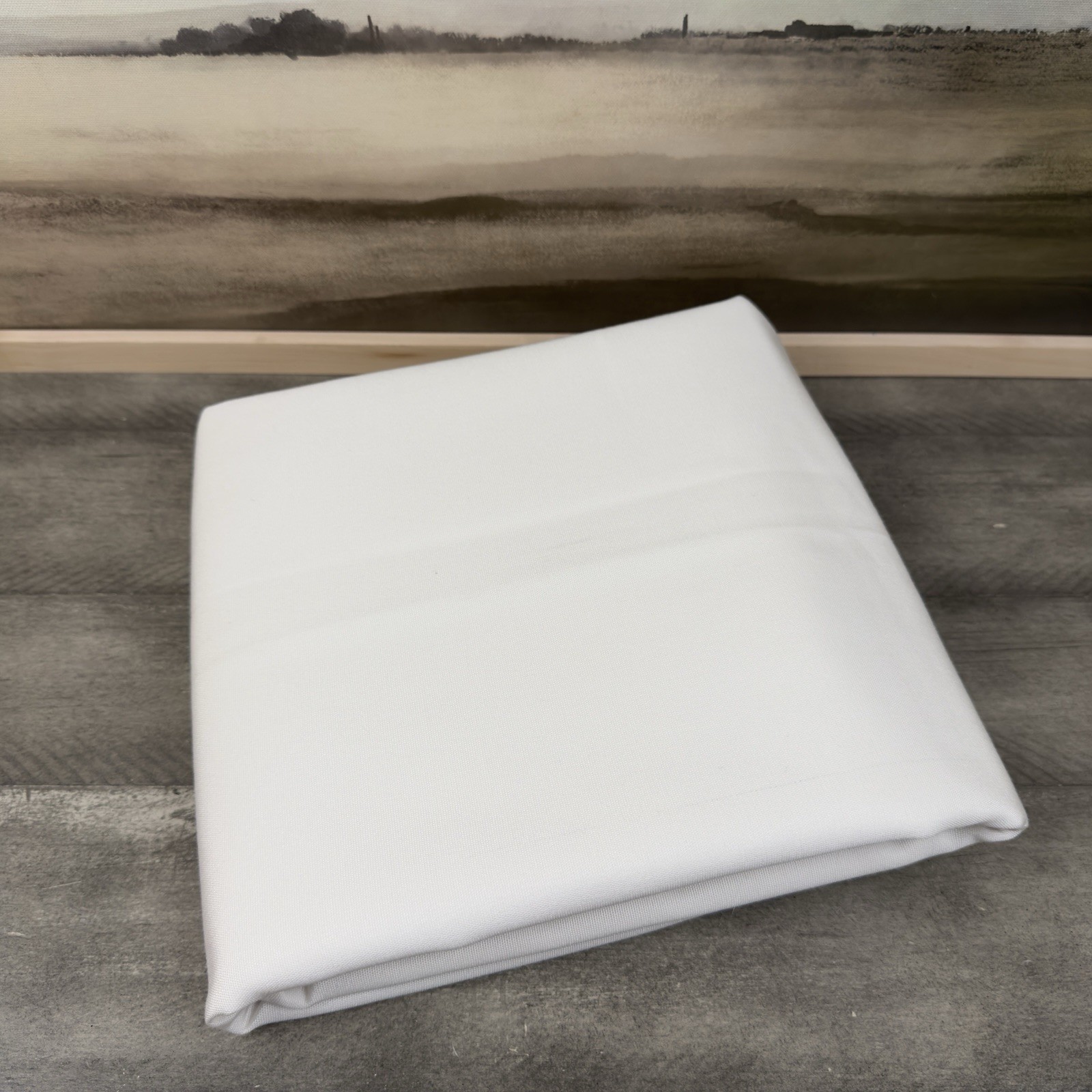 Pottery Barn Sunbrella Solid Outdoor Grommet Curtain Panel Natural 50”x84” Read