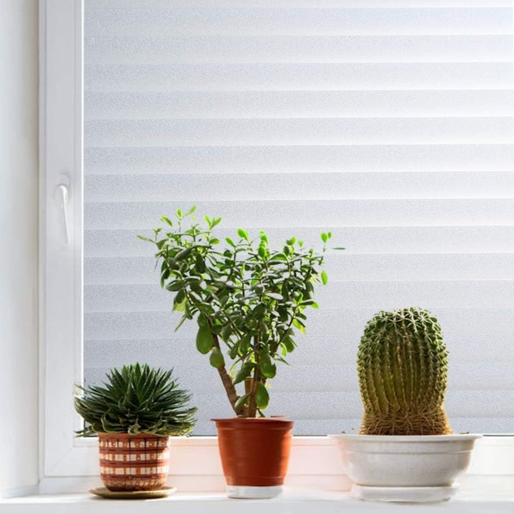 17.7×78.7″ Static Cling Window Film – Stylish UV Blocking Privacy Solution