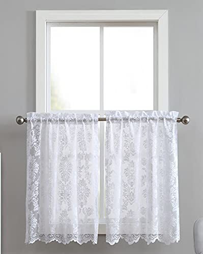 Pair of 30 Inches Wide x 36 Inches Long 2 Tier Panels: 30″ x 36″ Each White