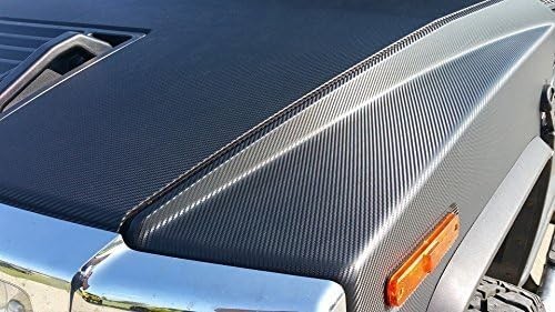 Black Carbon Fiber Automotive Vinyl Wrap Film W/ 3M Toolkit (1Ft X 5Ft)