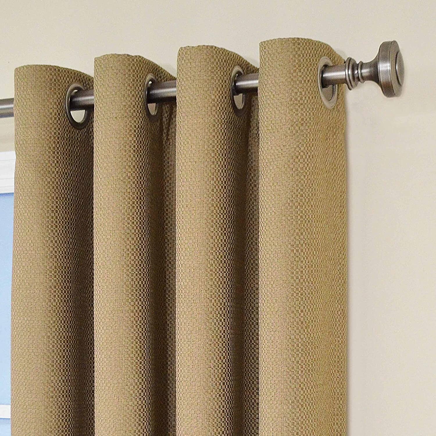 ECLIPSE Wyndham Thermal Insulated Single Panel Grommet Latte Color – 52” x 84”