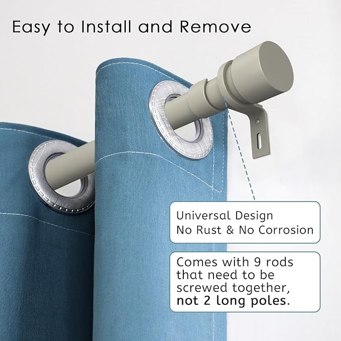 Byondeth Curtain Rods for Windows