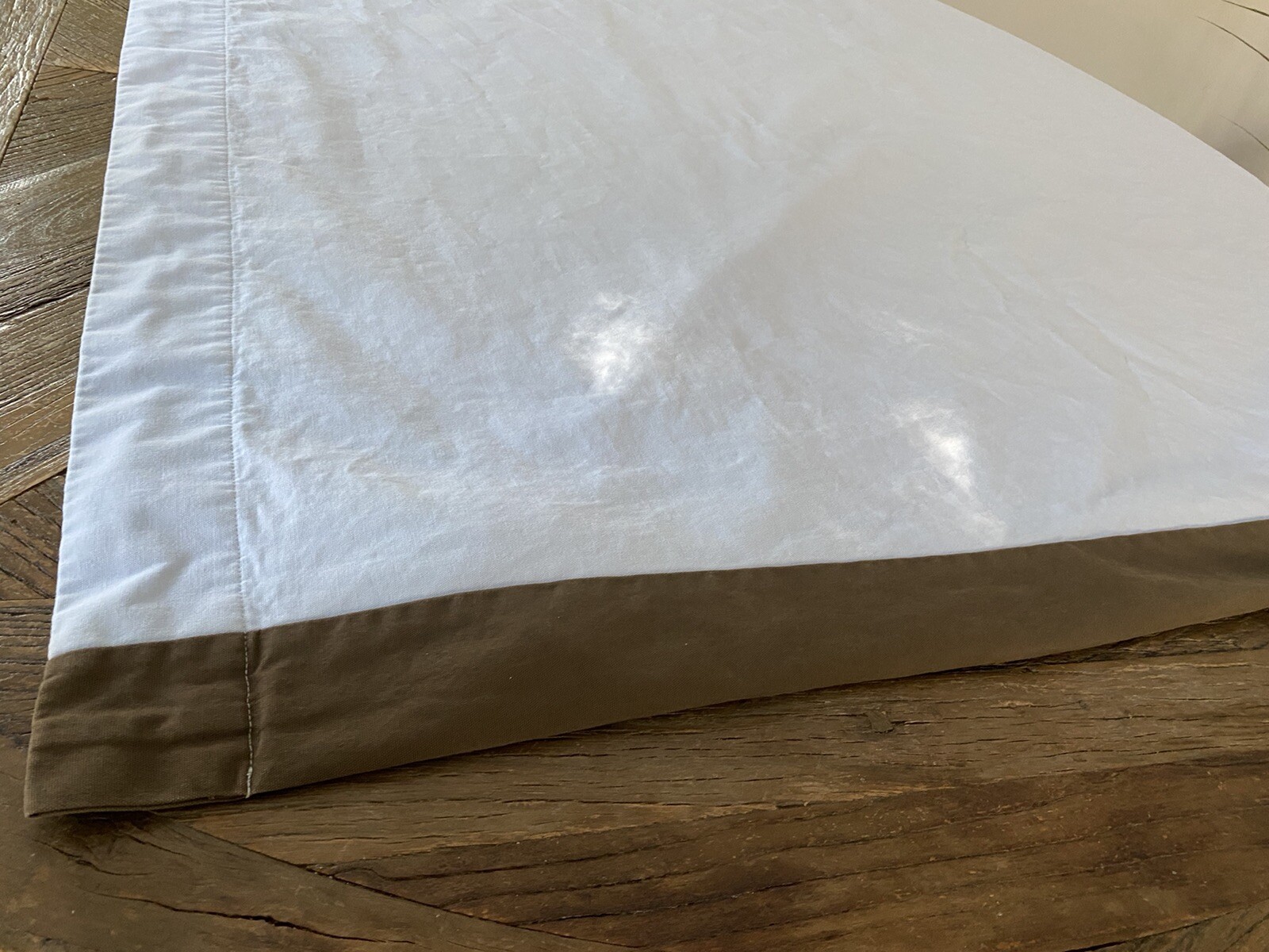 Restoration Hardware Baby Bordered Cotton Canvas Set Of 2 Panels 59” L x 49″ W