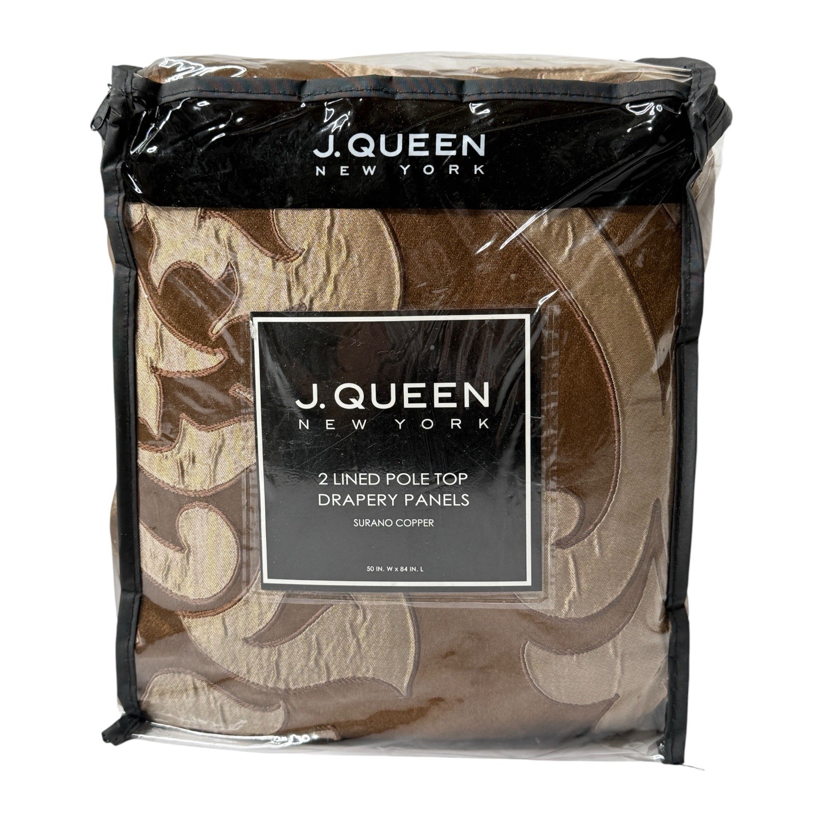 J Queen New York Surano Copper 84″ X 50″ Lined Pole Top Panels