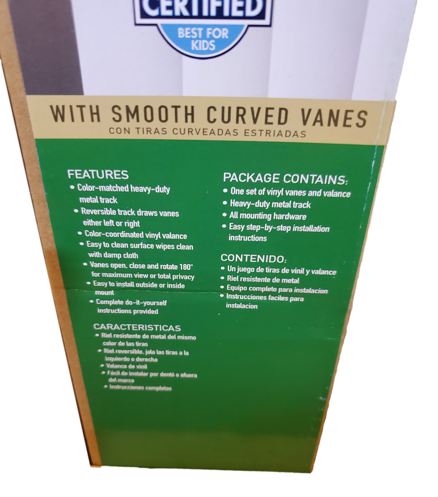 Lotus & Windoware Smooth Curved Vertical, 78 by 84 Inch, White