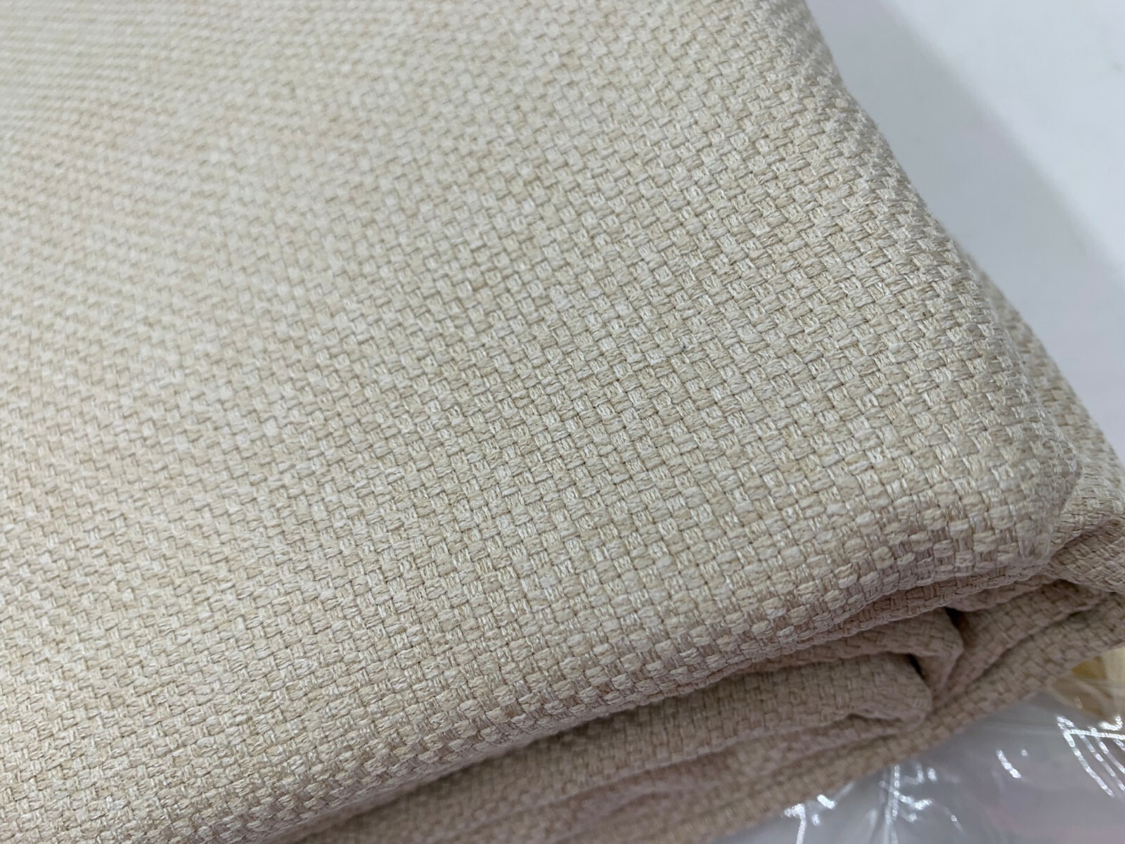 Pottery Barn Textured Chenille Cotton Lined Curtains Panels Flax 50x 108″ #J53L