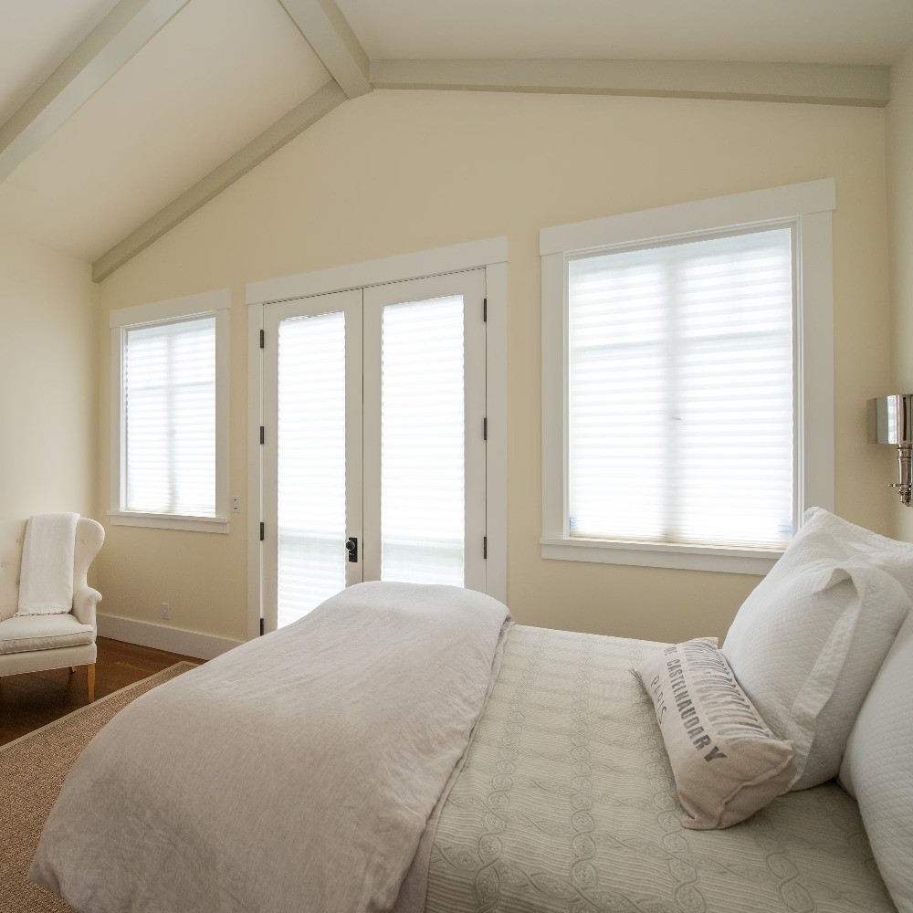 Light Filtering Pleated Paper Shade Window Blind 36 x 72 Inches White 2 Pack