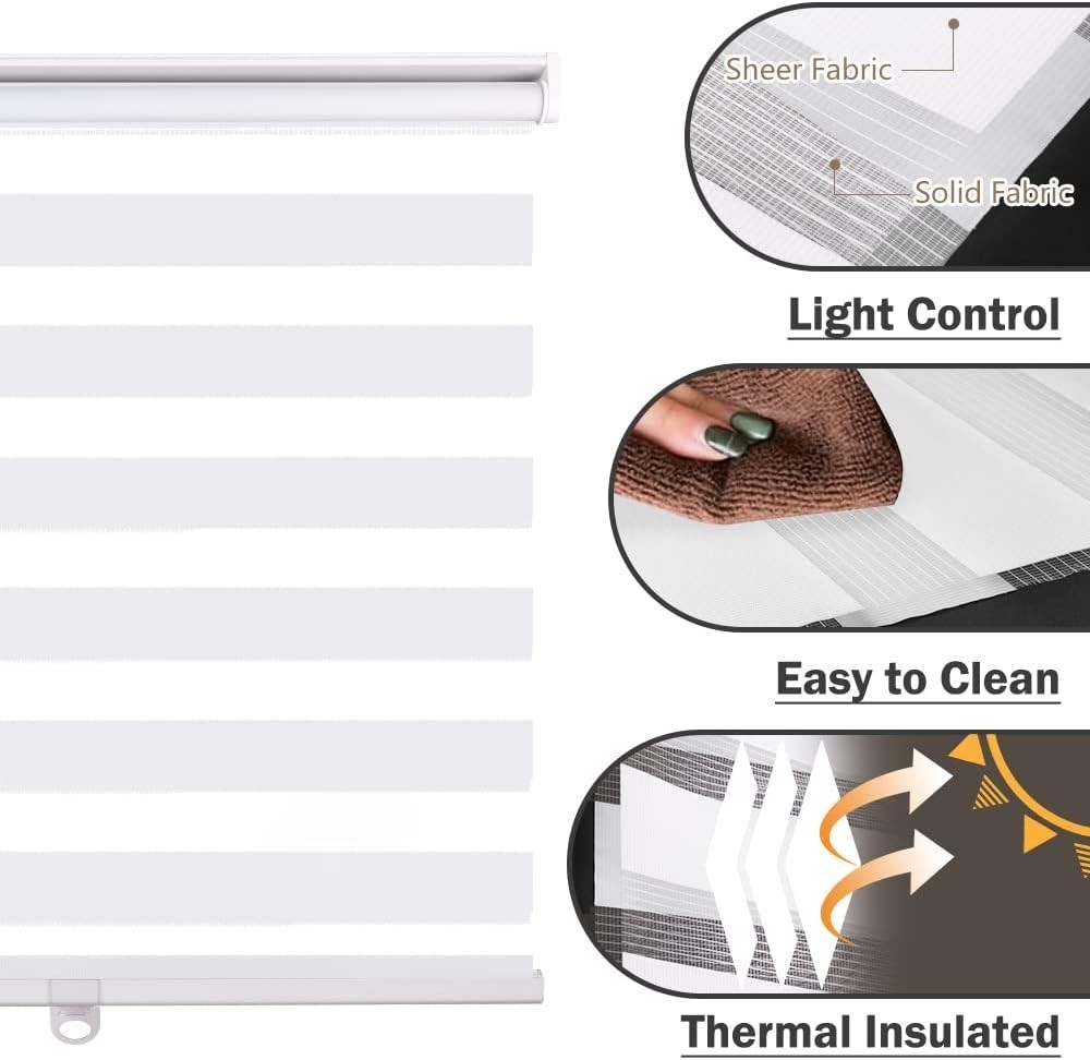 Stain Resistant Cordless Window Shades 35″ x 72″ – Modern & Functional Elegance