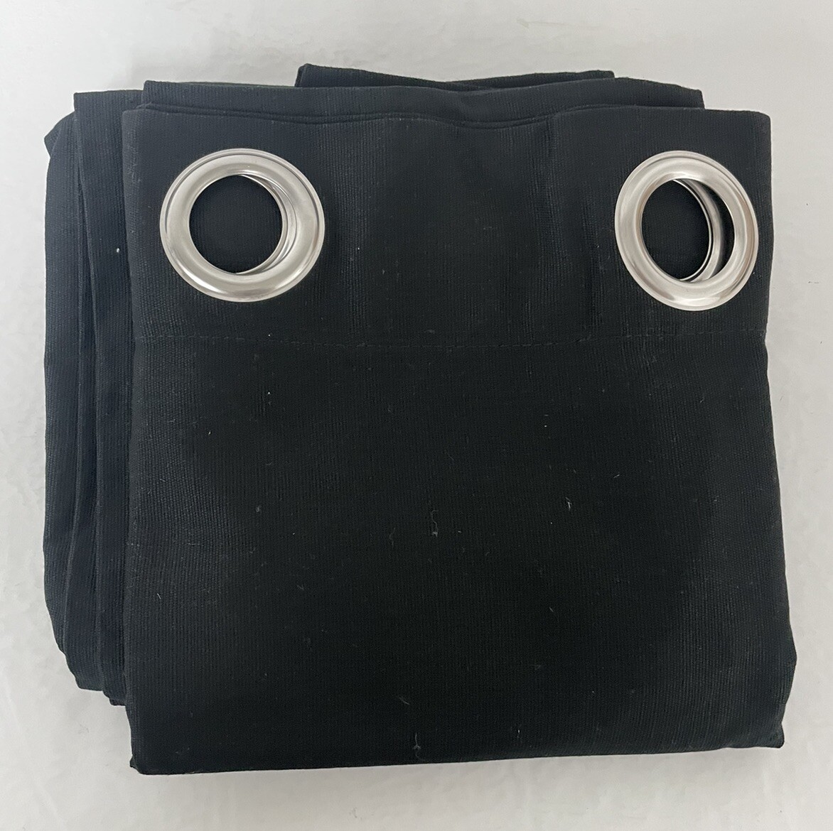 Threshold Light Filtering Black Textured Solid Ebony Grommet Top Panel 54″ x 84″