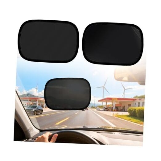 2PCS Mini Static Cling Car Window Shades,10×7.28 Car Shades for Side Windows
