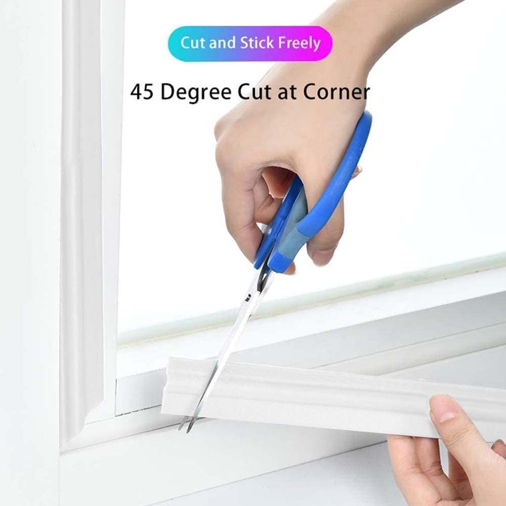 118 Inch Window Draft Stopper Foam Seal Strip Self Adhesive, Window Insulatio…