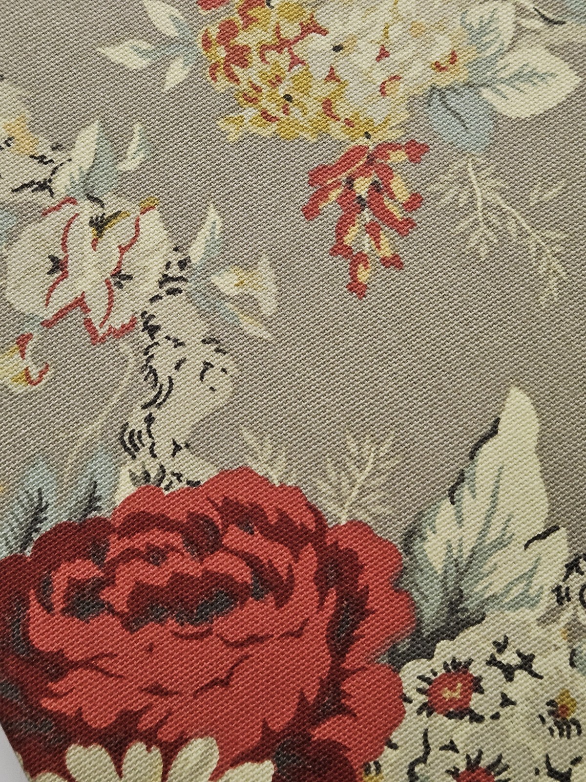 Waverly SANCTUARY ROSE Curtain Panel Farmhouse Floral NEW CLAY 63 & 84L Availabl
