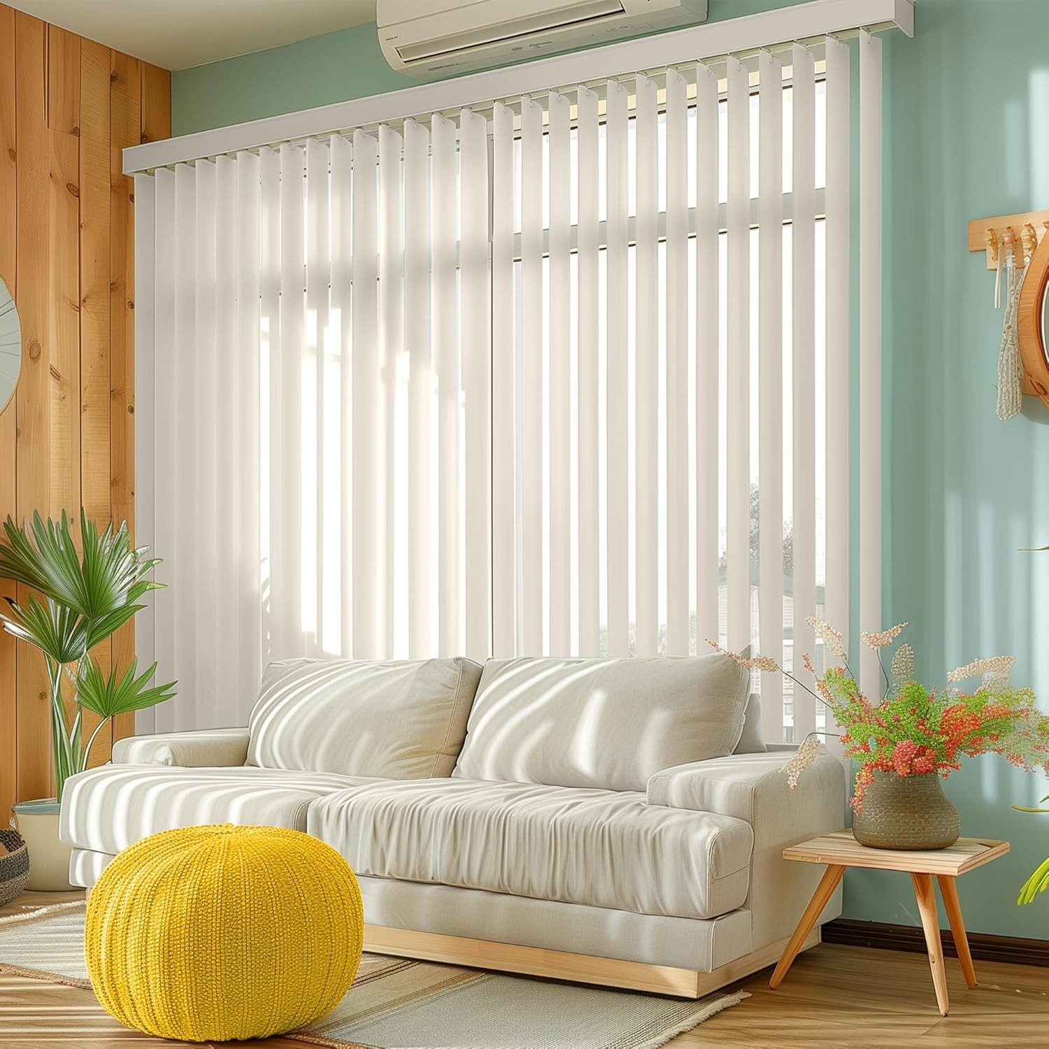 Transform Your Space with Ivory PVC Vertical Blind Replacement Slats 82.5×3.5