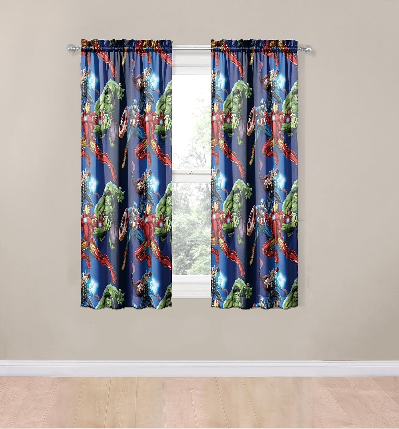 Transform Your Child’s Room – Marvel Avengers Blackout Window Curtains, 63 Inch