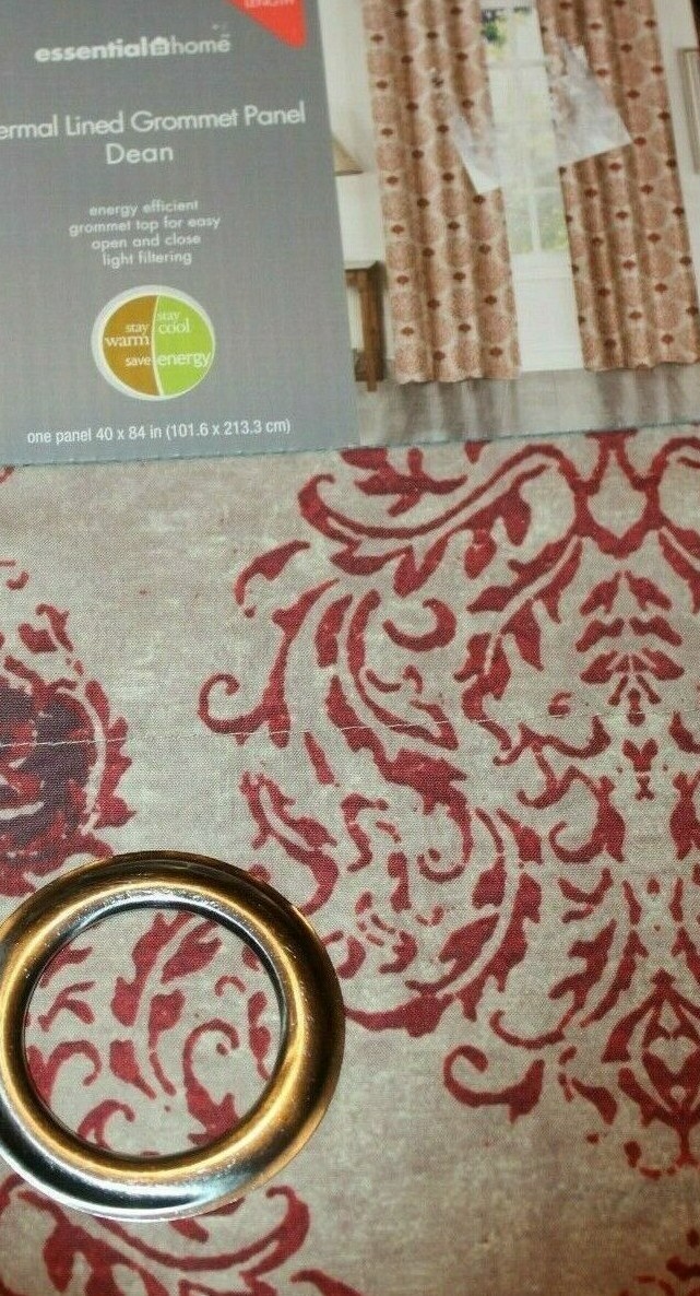 Essential Home ONE Grommet Panel – Dean / Medallion Red 40×84″
