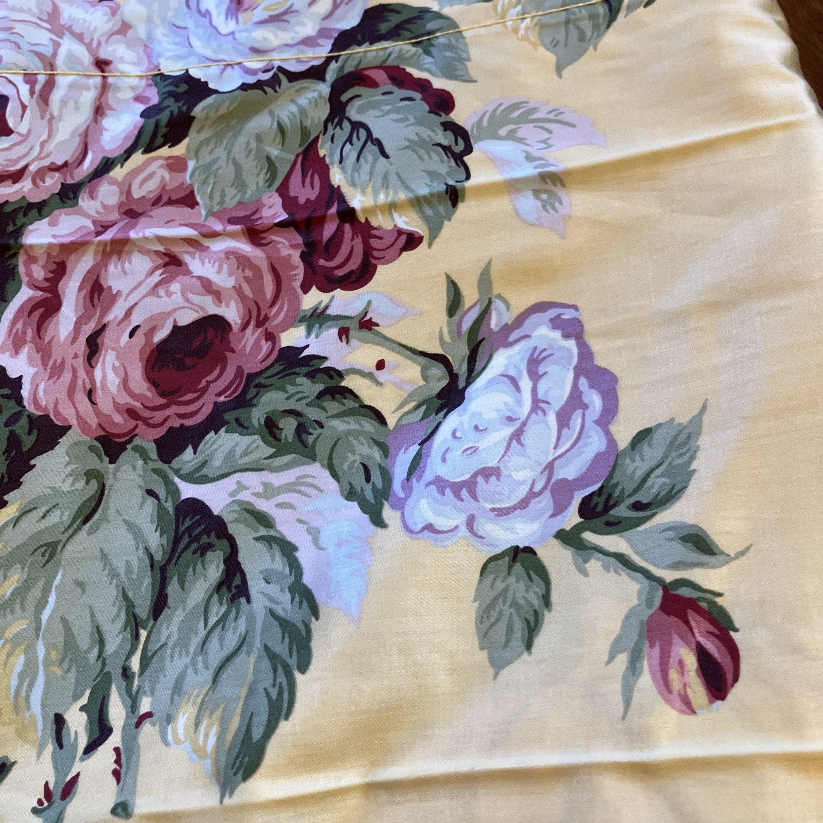 Set 2 RALPH LAUREN KATHLEEN FLORAL Valence Curtain Drapes ROSES GRANNY Cottage
