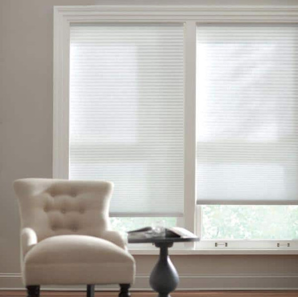 Snow Drift Cordless Light Filtering Cellular Shade – 45.75 in. W x 48 in. L