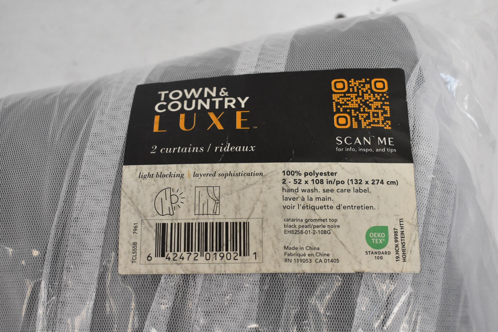 Town & Country Luxe Panels Made To Measure Black Striped Blackout Grommets