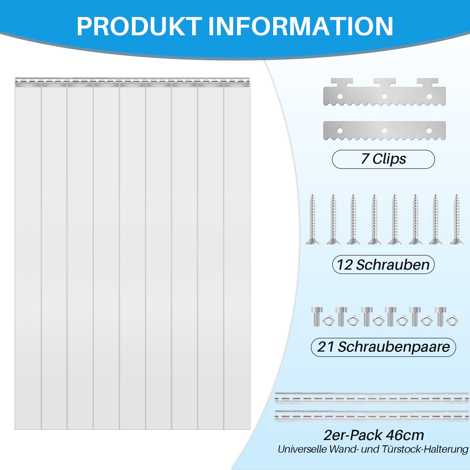 Transparent PVC Door Curtain Freezer&Cooler Door Strips for Warehouse Garage