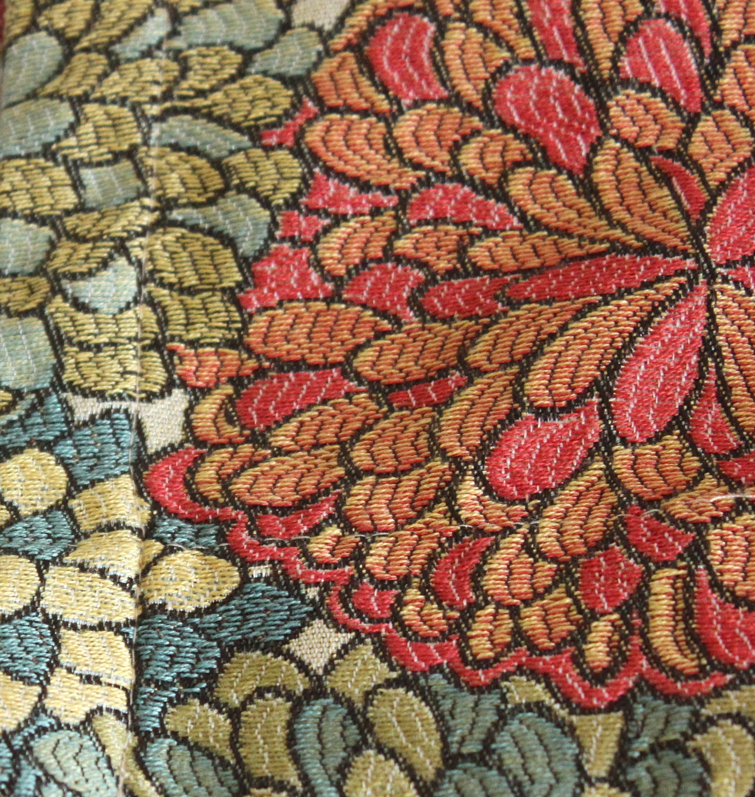 Modern Maximalist Mums Tapestry Valance 54×16 Bold Blooms Floral Woven Jacquard