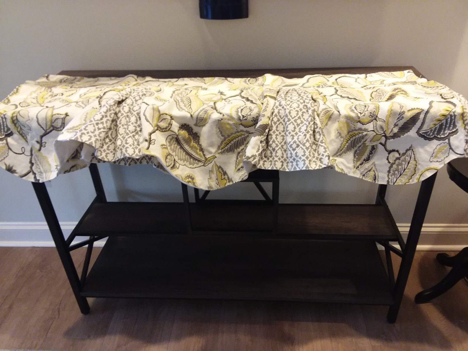 TWO (2) Waverly Becky Valances – Fantasy Fleur-Pumice 48″ x 18″ ea valence 12135