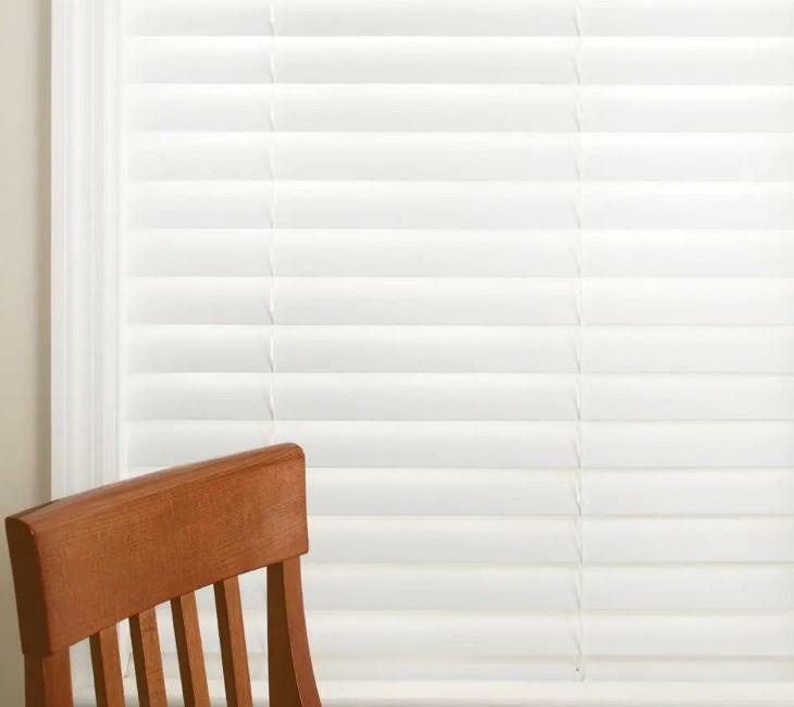 White Cordless Room Darkening 2″ Faux Wood Blind for Window 20.5″W x 64″L