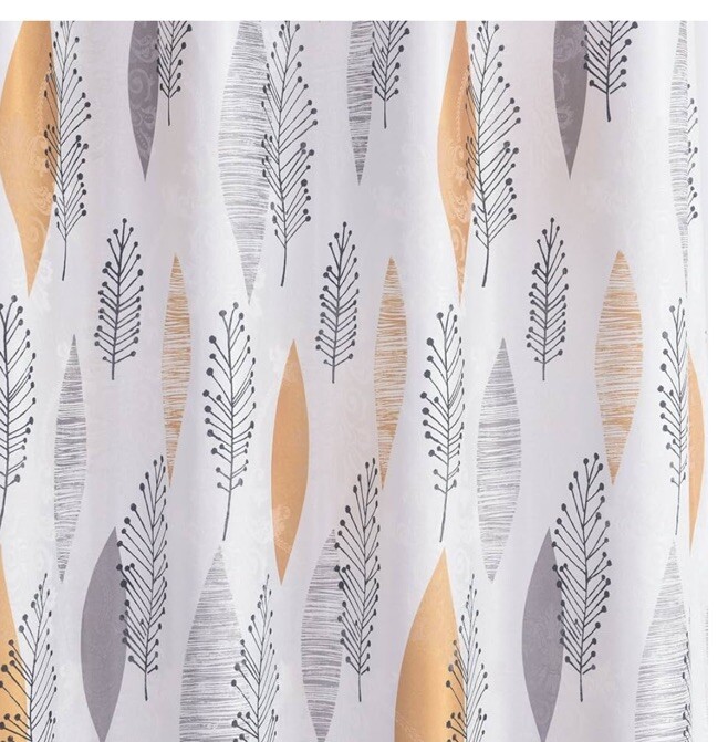 Daziran 2 Panels Floral Room Darkening Grommet Top Curtain W/ Pillow Cvrs