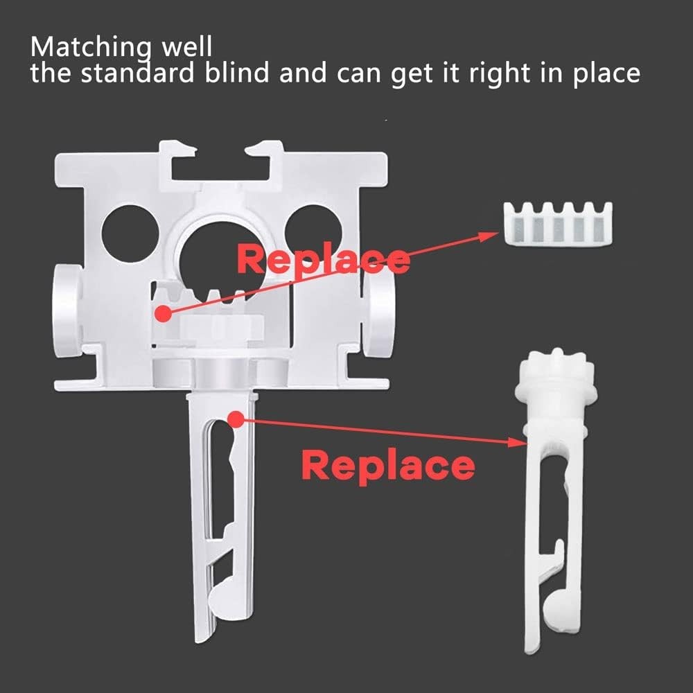 12Sets Vertical Window Blind Stem and Gear for Vanes Carrier of 3-1/2″ or 5″ …