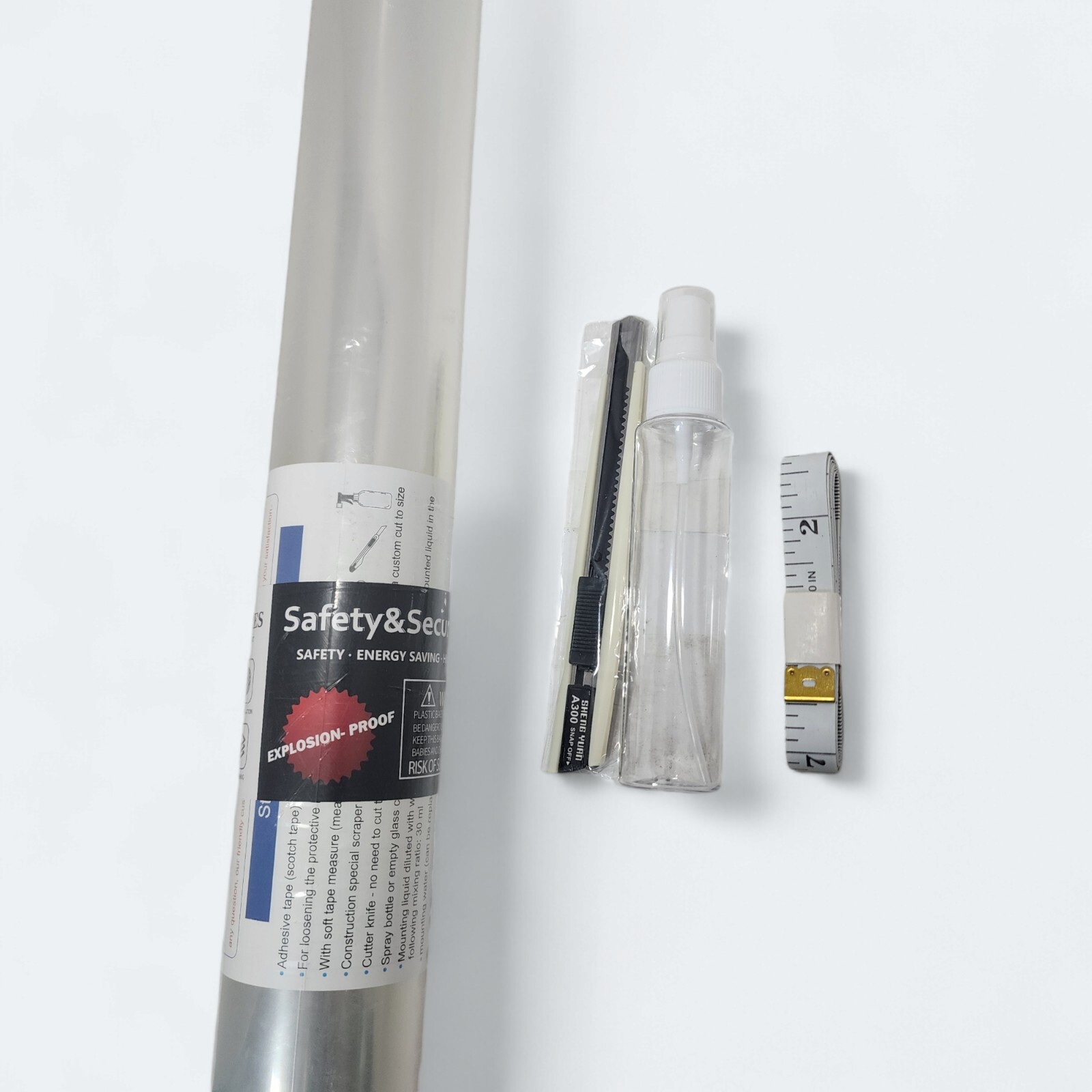 Clear Security Window Film 4 Mil 24″x24″ – Safety & Shatter Protection Sheet