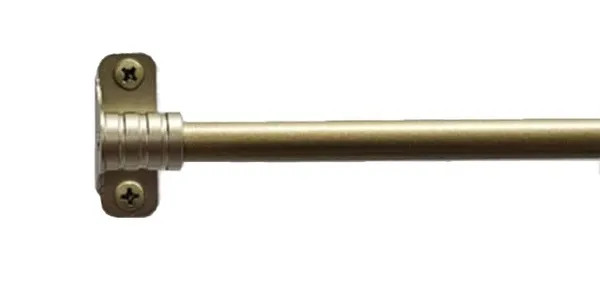 OUTSIDE MOUNT Antique Brass BRACKETS for 3/8″ Rodding Doors & Sidelights (1-Pr)