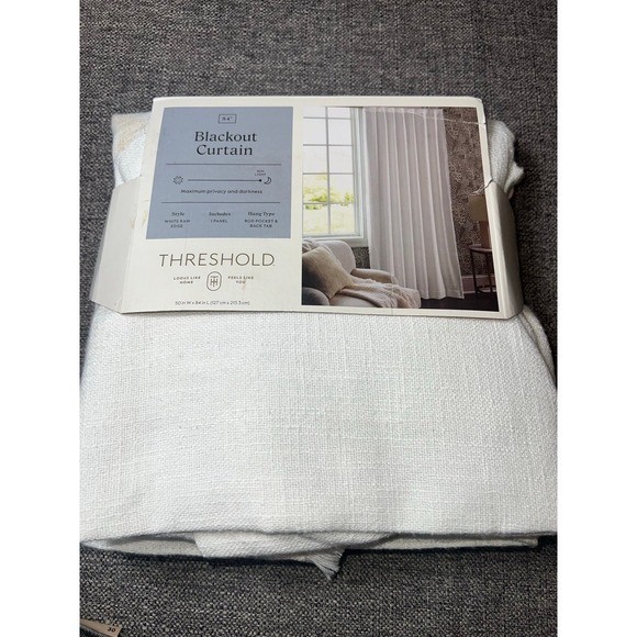 1 PANEL—Threshold Curtain Panel 84 “L Raw Edge