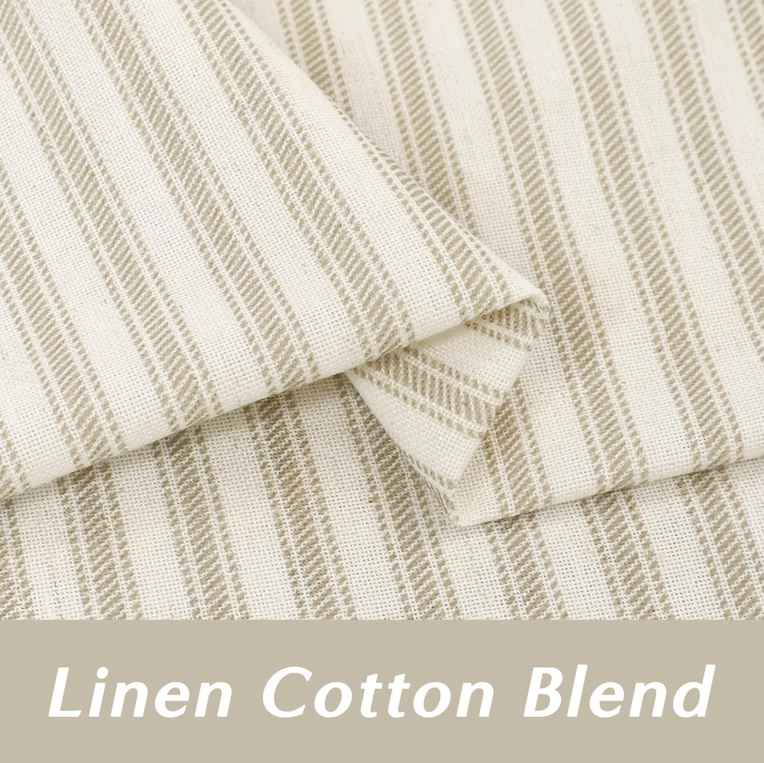 Kitchen Window Curtains over Sink 24 Inch Length Sets,Rustic Country Pinch Pleat