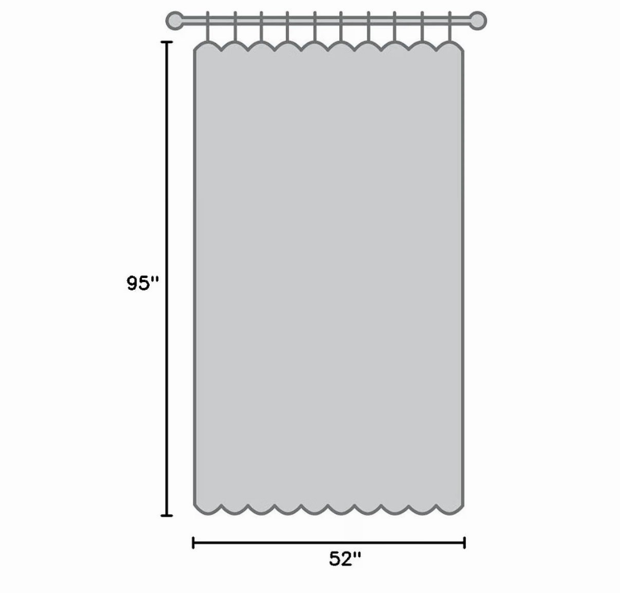 Complete Blackout Shades with Rod Pocket/Back Tab for Large Window, Black Lined