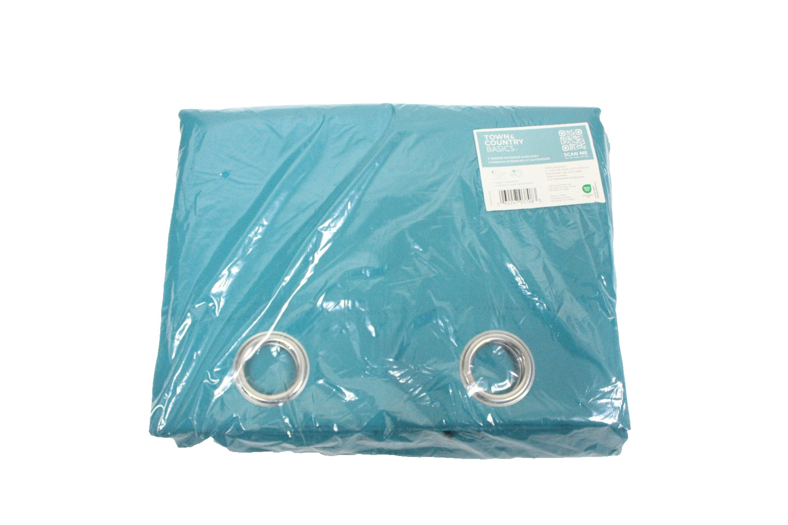 Town & Country Basics 2 Indoor/Outdoor Curtains Dark Teal