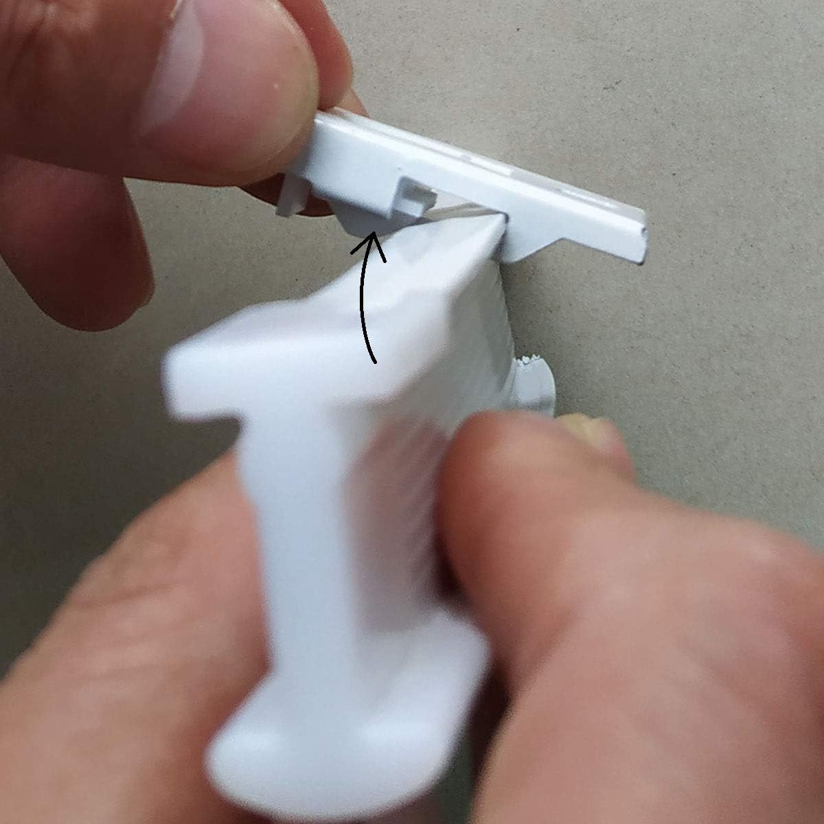 Black Ceiling Mount Brackets for Flexible Curtain Track, Bendable Curtain Track