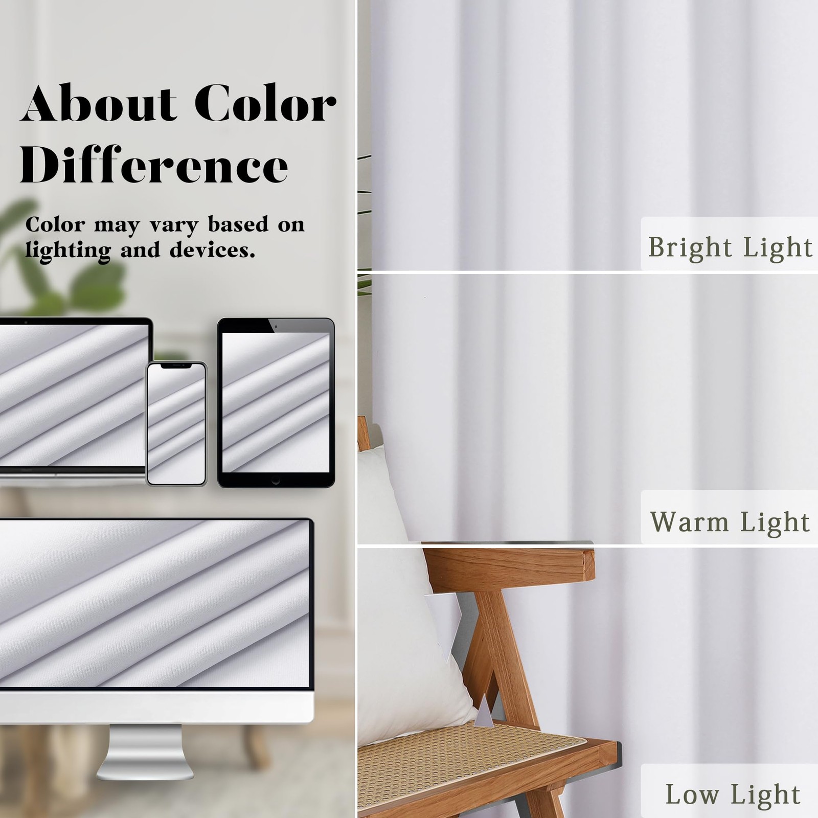 Pure White Valance for Windows 16 Inch Length, Light Filtering Privacy Short …