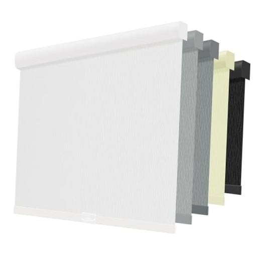 Cordless Blackout Roller Shades for Windows – Striped Free – 20″W x 72″H – White