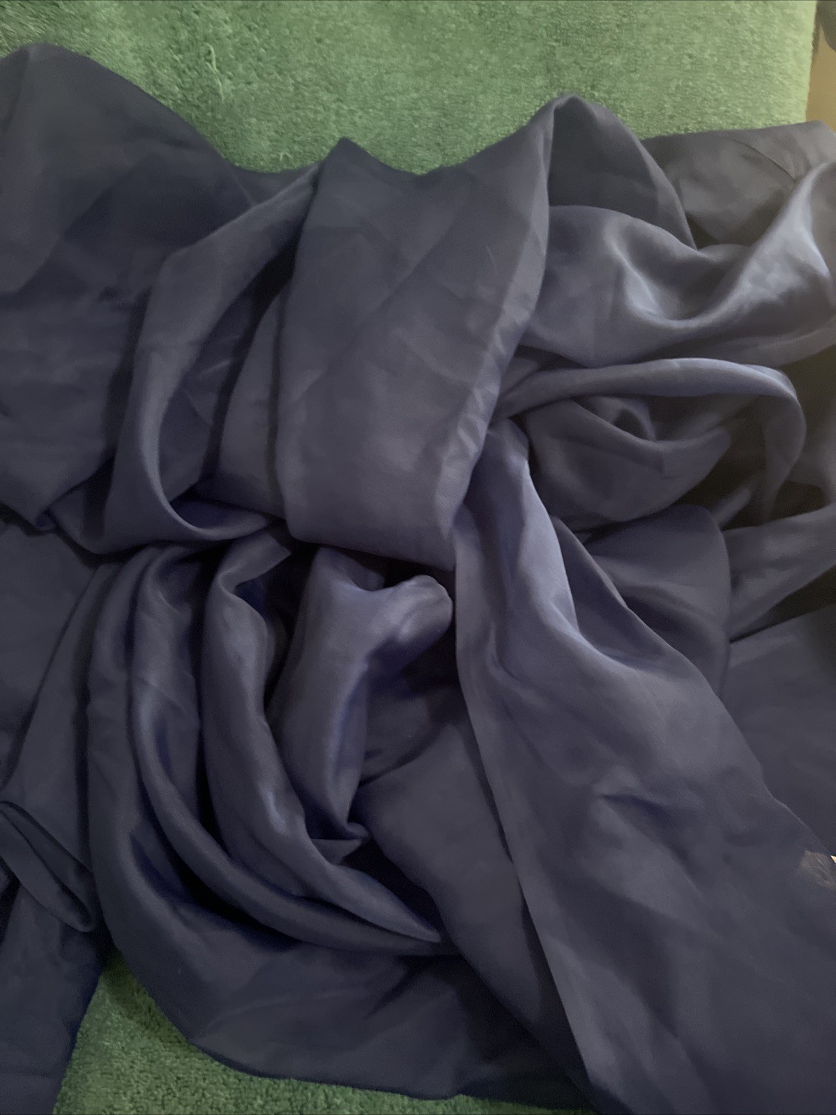 Editex Home Curtain Corp, Navy Blue Sheer Window Scarf 54”x216”