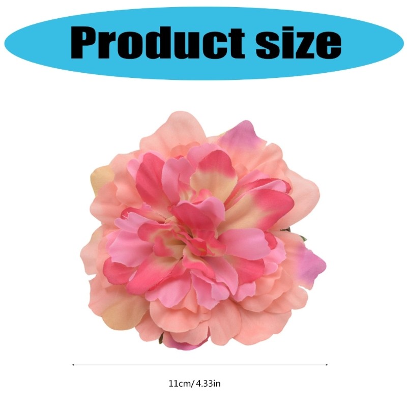 Artificial Flower Curtain Clips 2pcs Window Drapery Tiebacks for Home and Event