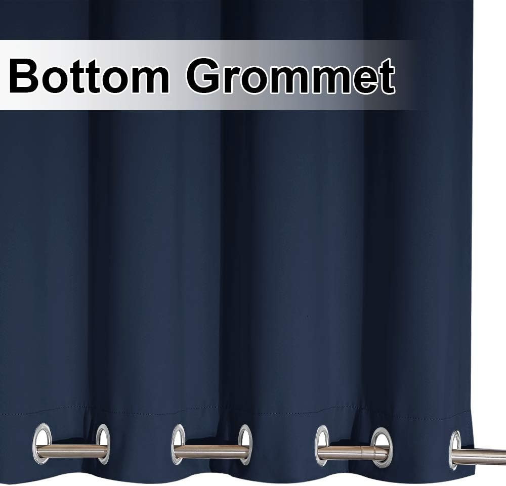 Outdoor Curtain for Patio Waterproof, Rustproof Top and Bottom Grommet Windproof