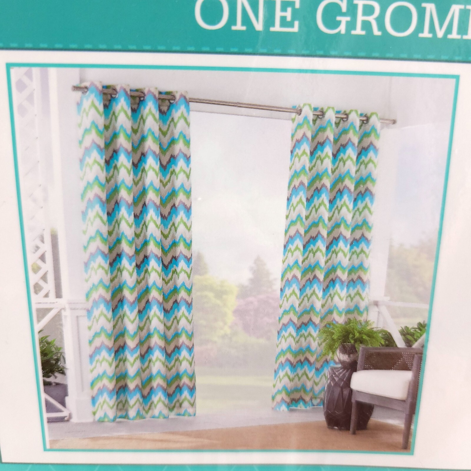 Waverly Sun n Shade Curtain Panel One Grommet Panel 52″ x 95″ (One Panel)
