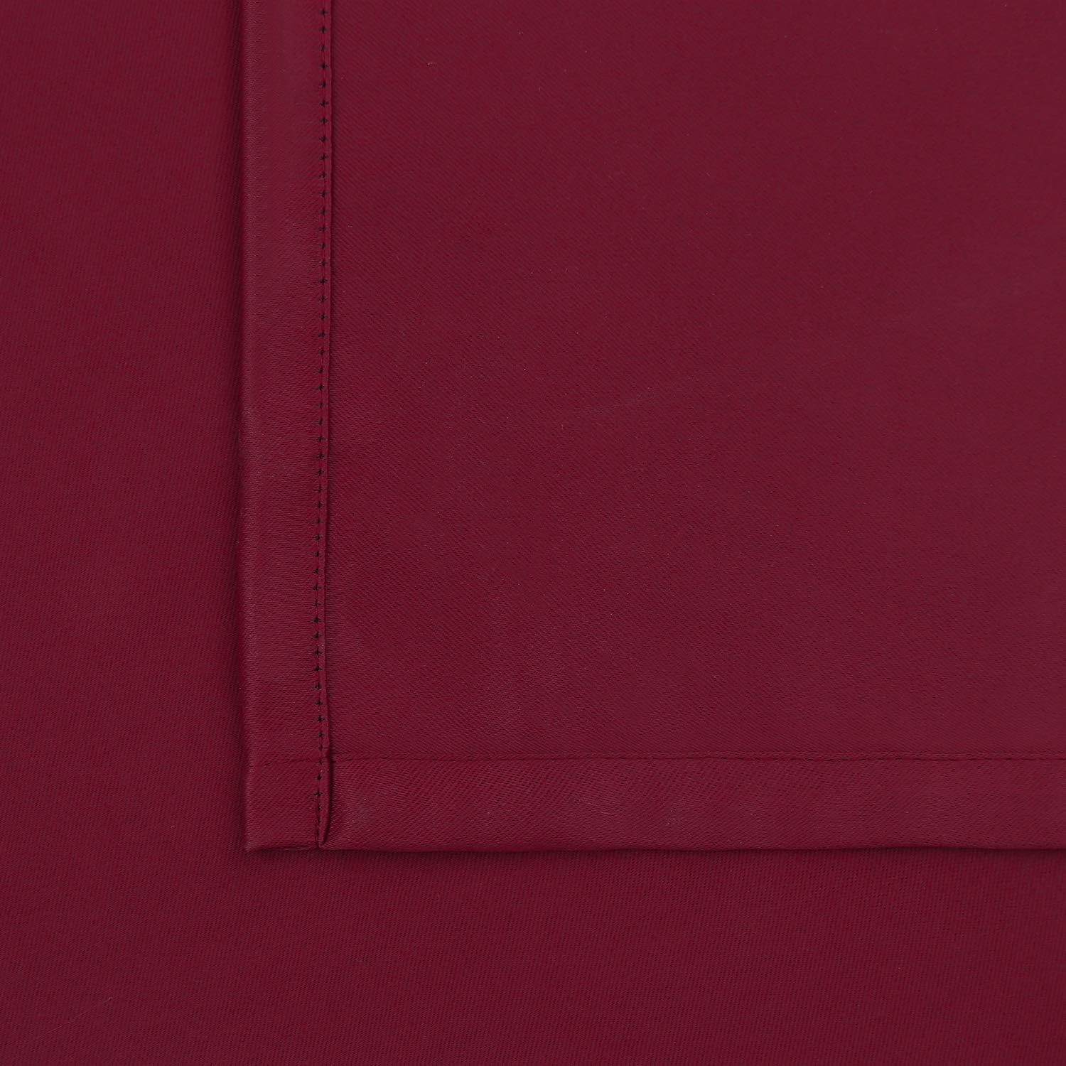 Christmas Red Blackout Curtains 63 Inch Length – Rod Pocket and Back Tab Thermal