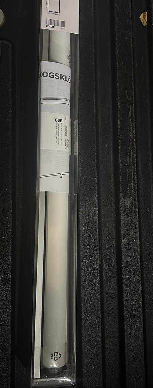 IKEA SKOGSKLOVER Roller Blind White 704.313.84 NEW Free Shipping 23×76 ¾”