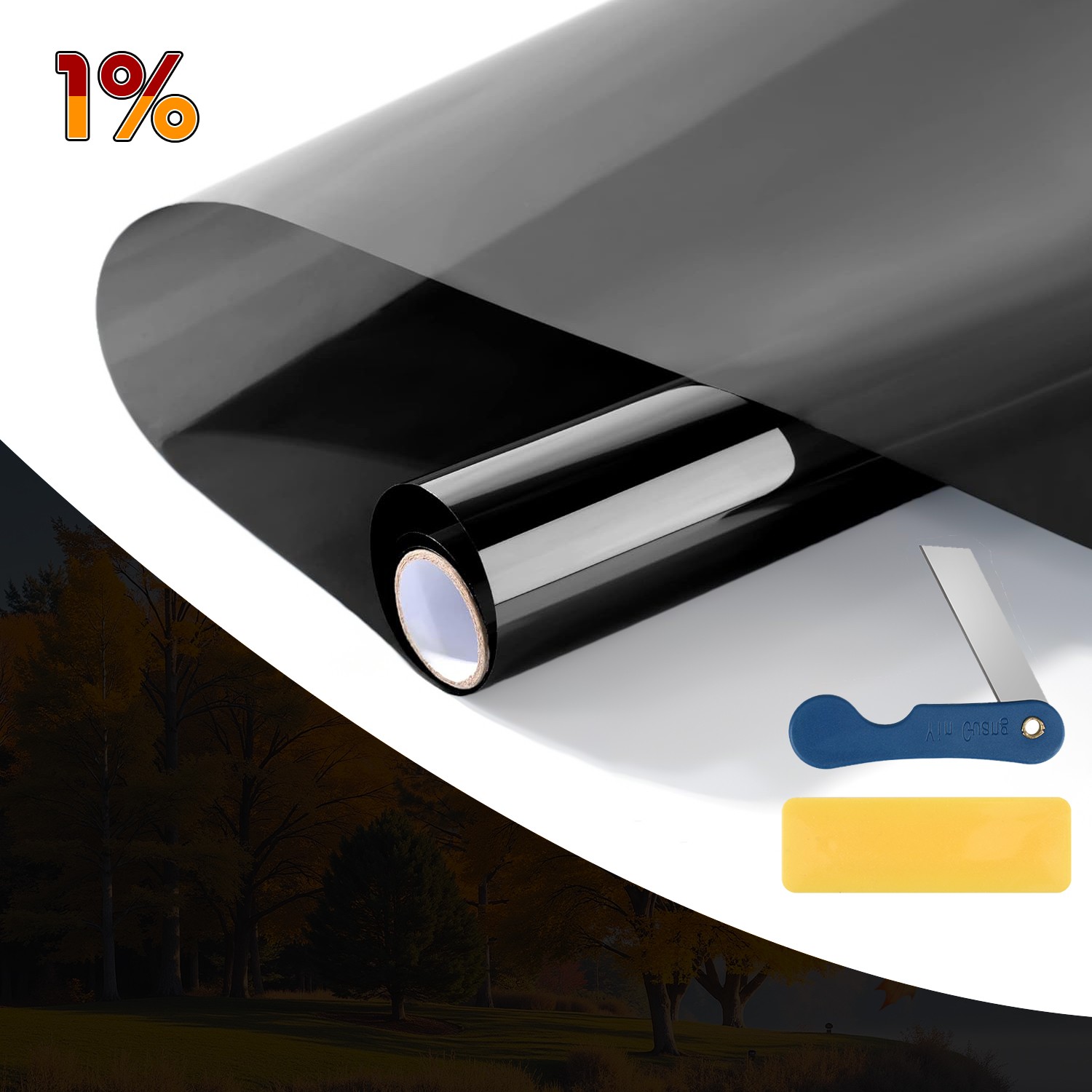 20″ x 10FT/20FT Car Window Tint Film Roll 50% VLT Ideal Car Home & Office Glass
