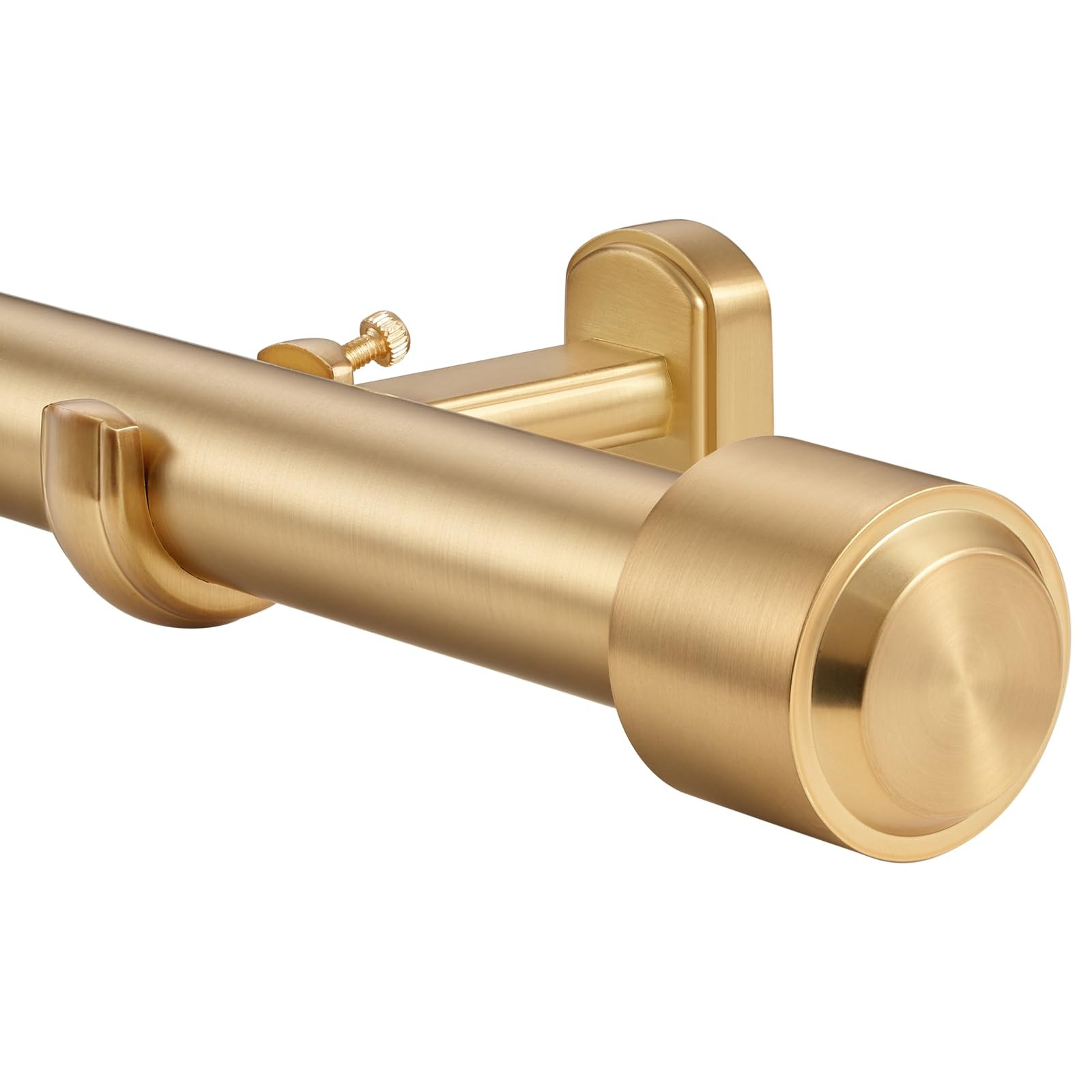 Heavy Duty Curtain Rods, 1 1/8 Inch Diameter Single Curtain Rod 144-240Inch(1…