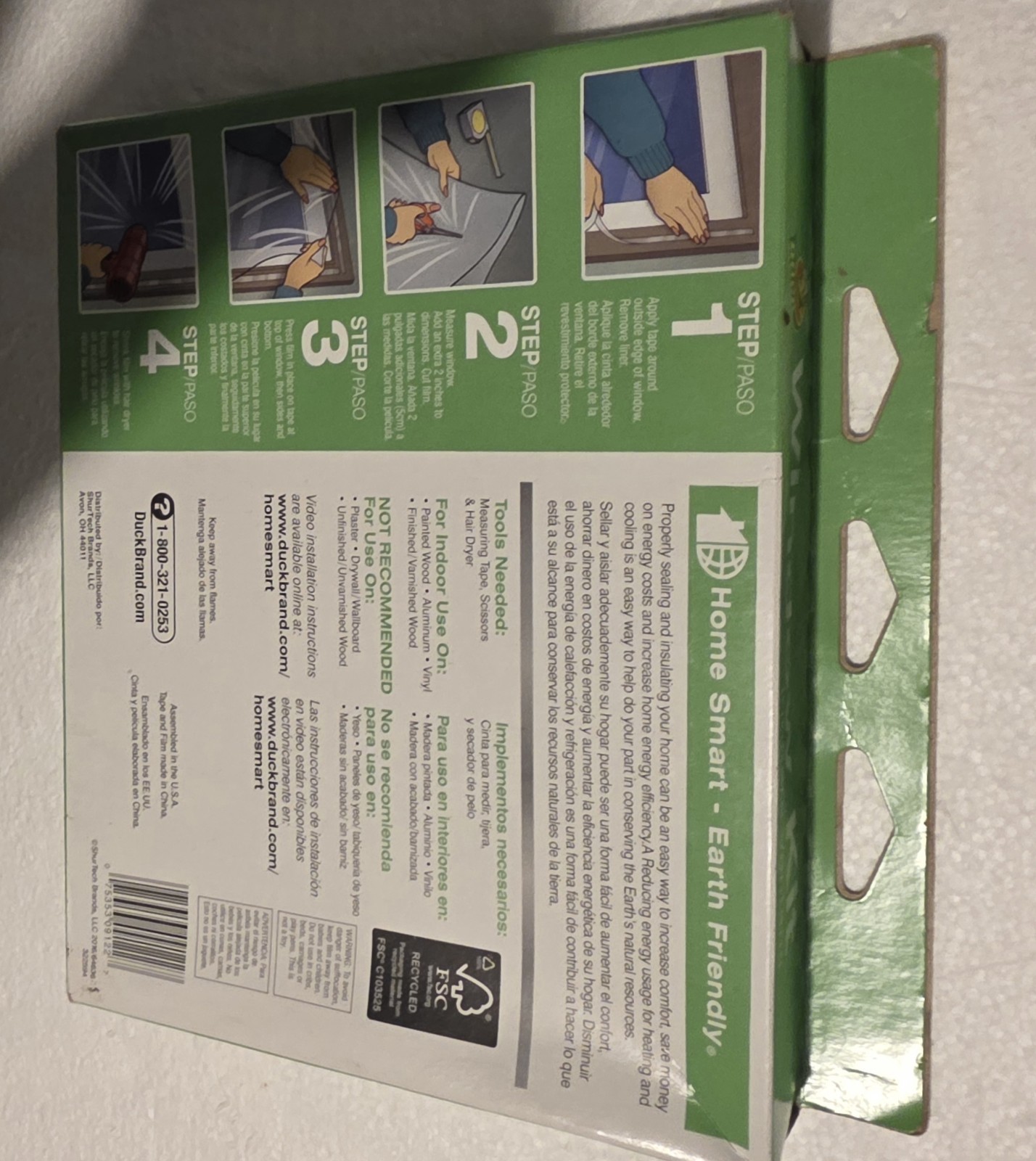 Duck Window Kit 5-Pack Plastic Insulating Shrink Film Clear Indoor 62×420″